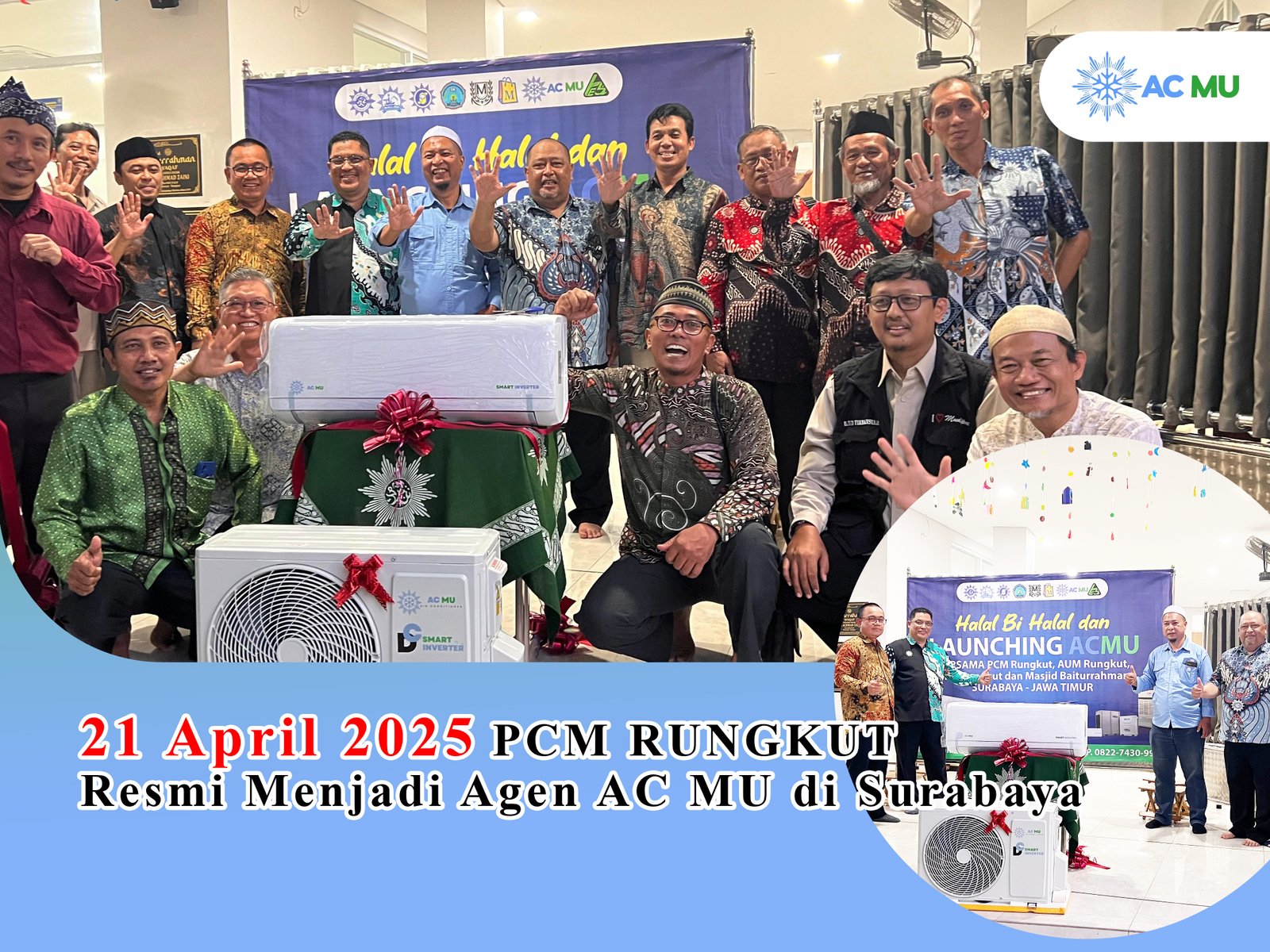 PCM Rungkut Resmi Jadi Agen AC MU di Surabaya, Jawa Timur.